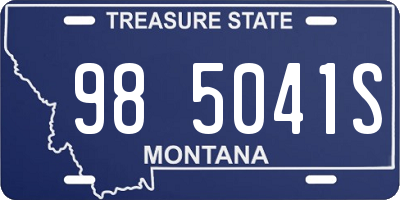 MT license plate 985041S