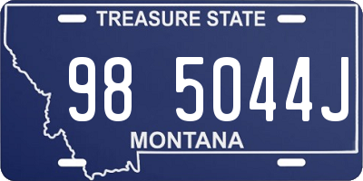 MT license plate 985044J
