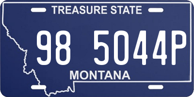 MT license plate 985044P