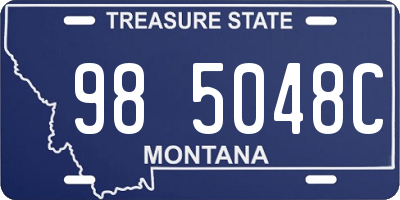 MT license plate 985048C