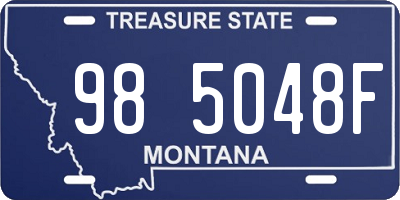 MT license plate 985048F
