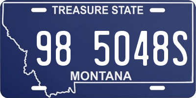 MT license plate 985048S