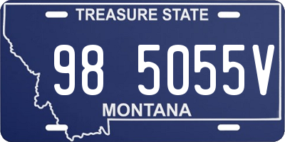 MT license plate 985055V