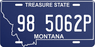 MT license plate 985062P