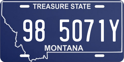 MT license plate 985071Y
