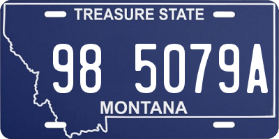 MT license plate 985079A
