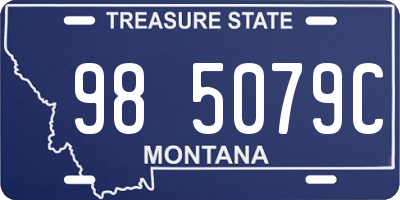 MT license plate 985079C
