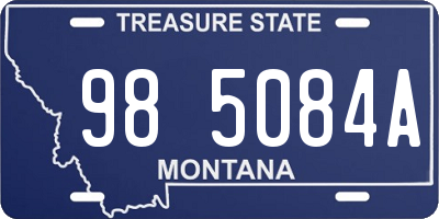 MT license plate 985084A