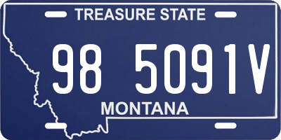 MT license plate 985091V