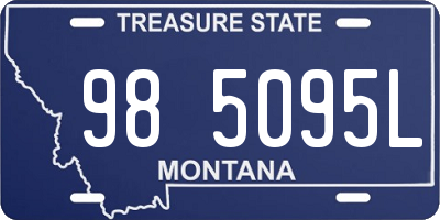 MT license plate 985095L