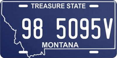 MT license plate 985095V