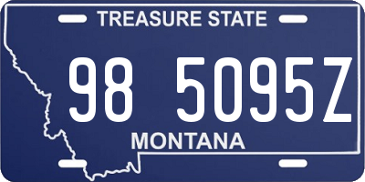 MT license plate 985095Z