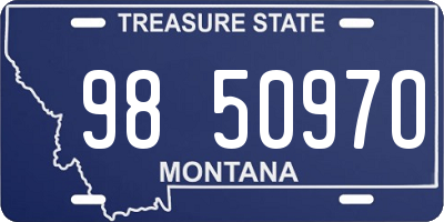 MT license plate 985097O