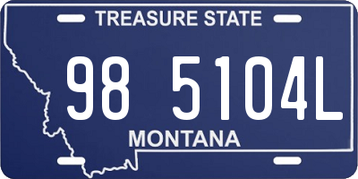 MT license plate 985104L