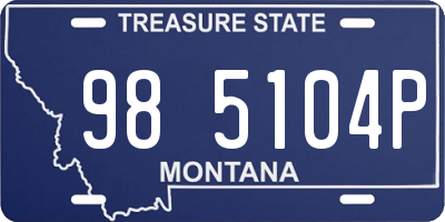 MT license plate 985104P