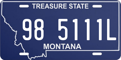 MT license plate 985111L