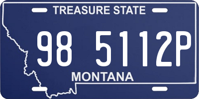 MT license plate 985112P