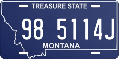 MT license plate 985114J