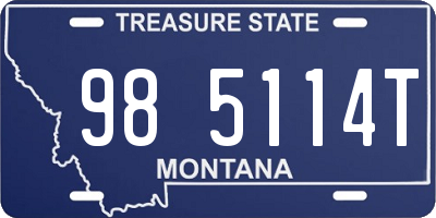 MT license plate 985114T