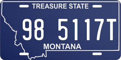 MT license plate 985117T