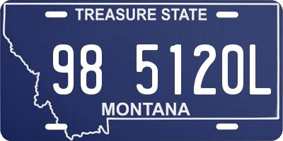 MT license plate 985120L