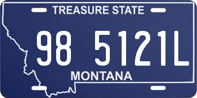 MT license plate 985121L