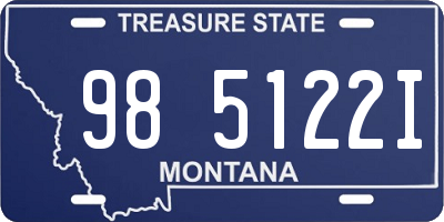 MT license plate 985122I