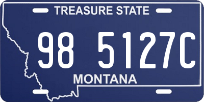 MT license plate 985127C