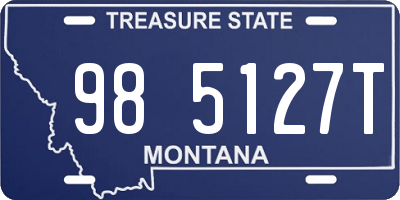 MT license plate 985127T