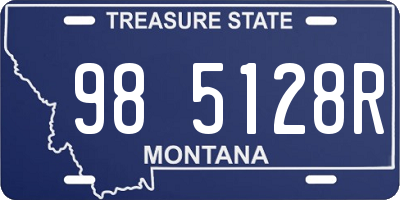 MT license plate 985128R