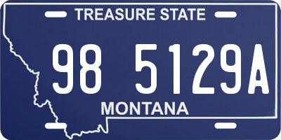 MT license plate 985129A