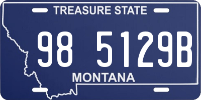 MT license plate 985129B