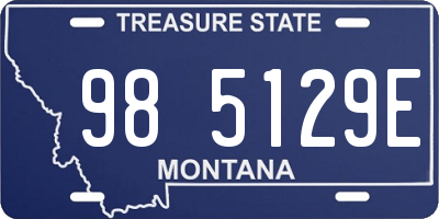 MT license plate 985129E