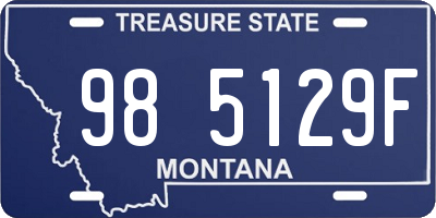 MT license plate 985129F