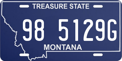 MT license plate 985129G