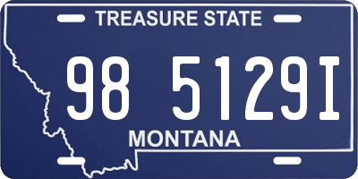 MT license plate 985129I