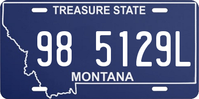 MT license plate 985129L