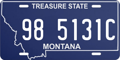 MT license plate 985131C