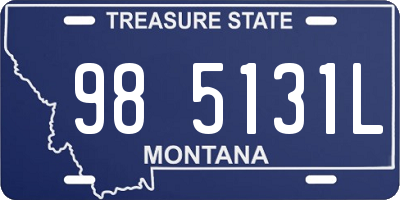 MT license plate 985131L