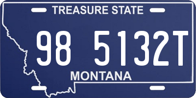 MT license plate 985132T