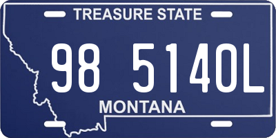 MT license plate 985140L