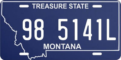 MT license plate 985141L