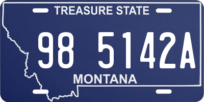 MT license plate 985142A