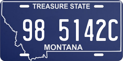 MT license plate 985142C