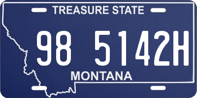 MT license plate 985142H