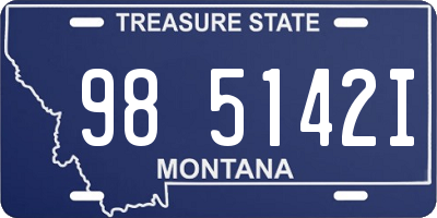 MT license plate 985142I