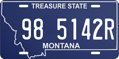 MT license plate 985142R