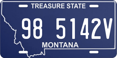 MT license plate 985142V