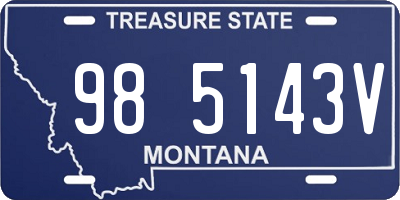 MT license plate 985143V