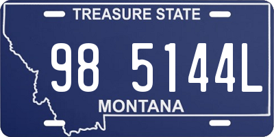 MT license plate 985144L